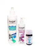 Sugar Callus Remover 500 ml , Heal oil 30 ml, pre-treatment wash 250 ml