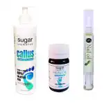 Sugar Callus Remover 500 ml , Heal oil 30 ml and nail oil pen