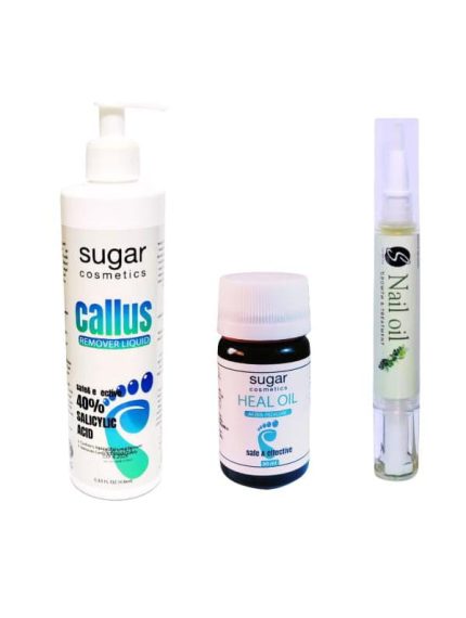 شوجر كالس ريموفر 500 مل و زيت بعد الباديكير وسيرم اظافر